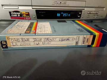 VHS david Bowie concerto ziggie Stardust Italia1