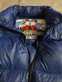 Dsquared2 piumino giubbotto uomo blu
