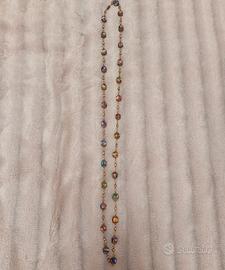 collana perle millefiore vintage di Murano 