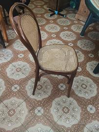 sedie vintage in vimini 