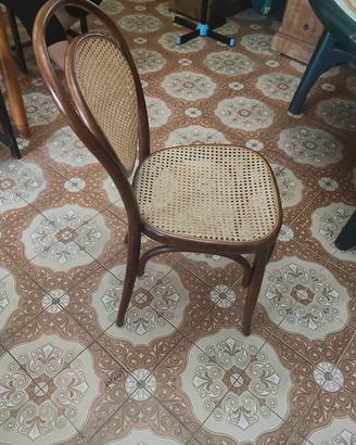 sedie vintage in vimini 