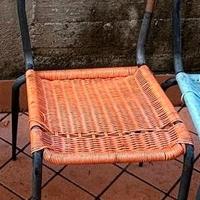 Sedia da BAR arancione anni '60 VINTAGE