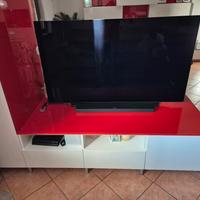 Mobile sala bianco e rosso