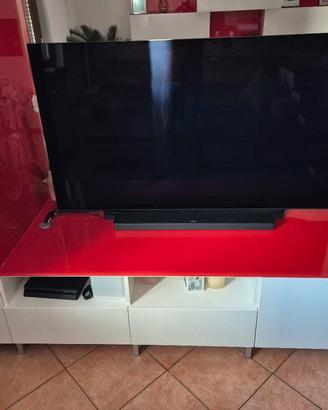 Mobile sala bianco e rosso