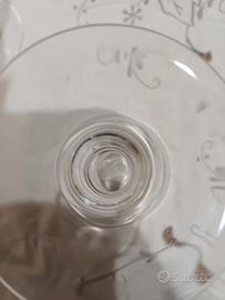 SERVIZIO 22 BICCHIERI CRISTALLO INCISO A MANO