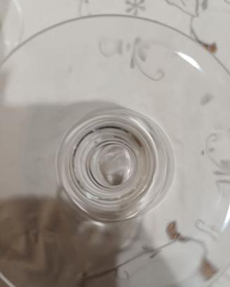 SERVIZIO 22 BICCHIERI CRISTALLO INCISO A MANO