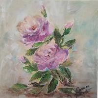 Quadro a olio "Le rose"