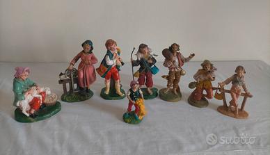 Statuine Personaggi presepe anni 70-80 