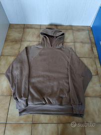 Bershka Felpa Marrone Oversize Streetwear