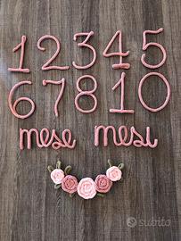 Kit per set fotografivo mesiversario tricotin