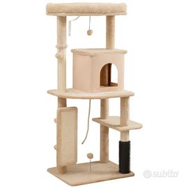 PawHut Albero Tiragraffi Multilivello Alto 132 cm