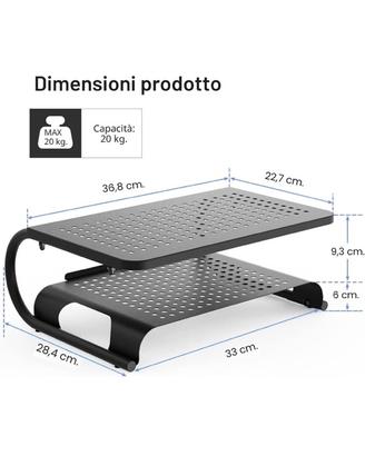 Supporto Schermo PC, Monitor computer scrivania