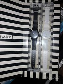 SWATCH Special WHITE HOURS & BLACK MINUTES