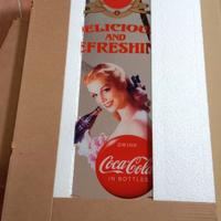 Specchio con orologio Coca cola vintage