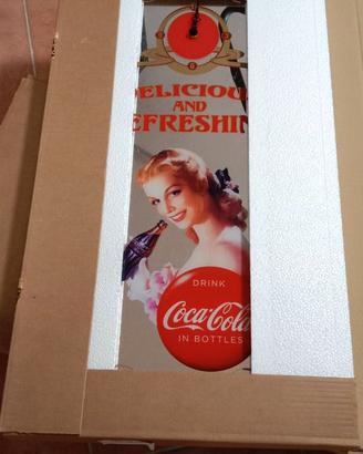 Specchio con orologio Coca cola vintage