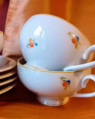 Set 4 tazze Thun Art Deco Czechoslovakia '30