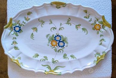 Raro piatto da portata Guerrieri di Murano 49 cm