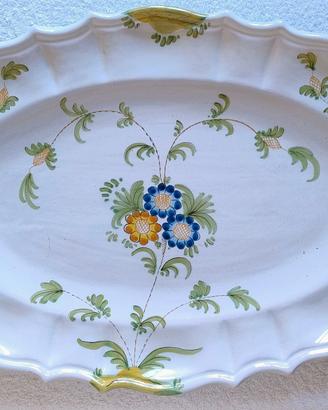 Raro piatto da portata Guerrieri di Murano 49 cm