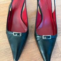 Scarpe donna décollté pelle nera SportMax