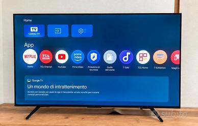 TV TCL 50” QLED Smart TV Google TV 4K UHD