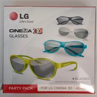 LG Party Pack 4 occhiali Cinema 3D