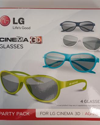 LG Party Pack 4 occhiali Cinema 3D