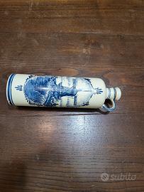 Bottiglia Vintage Lucas Bols Ceramica Blu di Delf