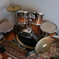 Batteria Acustica Basix - Set Completo con Piatti 