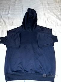 Felpa con cappuccio color blu