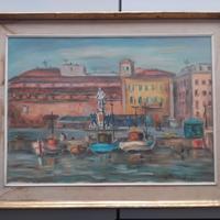 Quadro 4 Mori Livorno di L Bucalossi con cornice