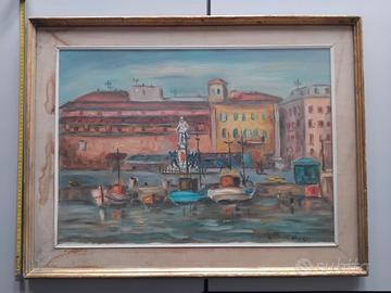 Quadro 4 Mori Livorno di L Bucalossi con cornice