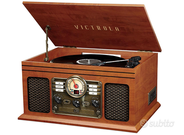 Giradischi con lettore cassette, cd e bluetooth