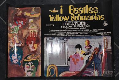 Beatles fotobusta originale Yellow submarine nuova