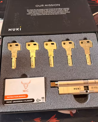 Nuki Smart Lock 3.0 + Bridge + Universal Cylinder