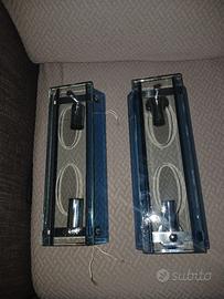 coppia di applique in vetro anni 70