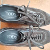 Scarpe donna Tods scamosciate con lacci tg.36,5