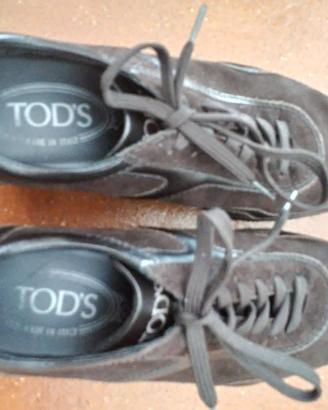 Scarpe donna Tods scamosciate con lacci tg.36,5
