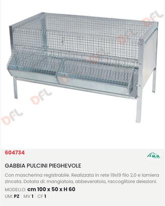 gabbia per pulcini 