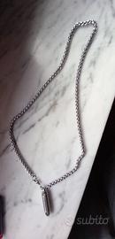 Catena in acciaio con pendente apribile