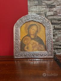 Stampa con cornice in argento