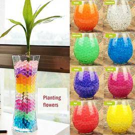 Terra idratante per piante – Perle d’acqua colora