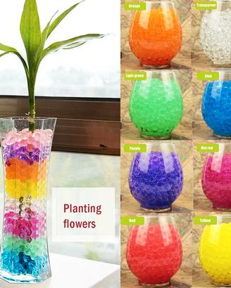 Terra idratante per piante – Perle d’acqua colora