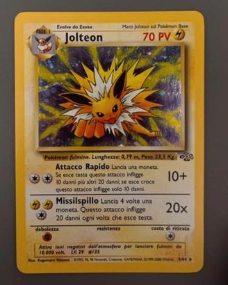 Jolteon ita Jungle Unlim vintage PSA BGS pokemon