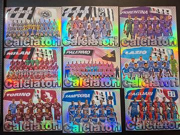 N.9 CARTOLINE SQUADRE SERIE A 2014 2015 PANINI