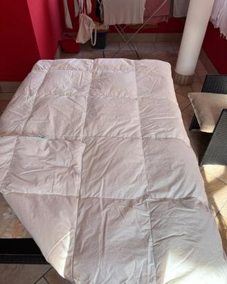 2 piumini letto singolo in piuma d’oca.