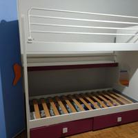 Letto a Castello scorrevole marca ZG.