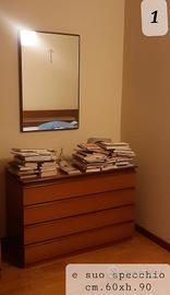 cassettiera in legno 