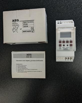 Interruttore orario digitale giornaliero/sett. AEG