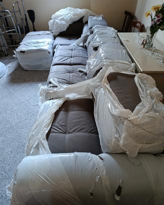 Divano modulare con penisola 