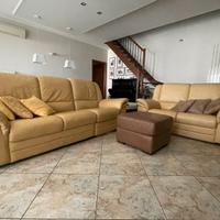 Salotto in pelle completo